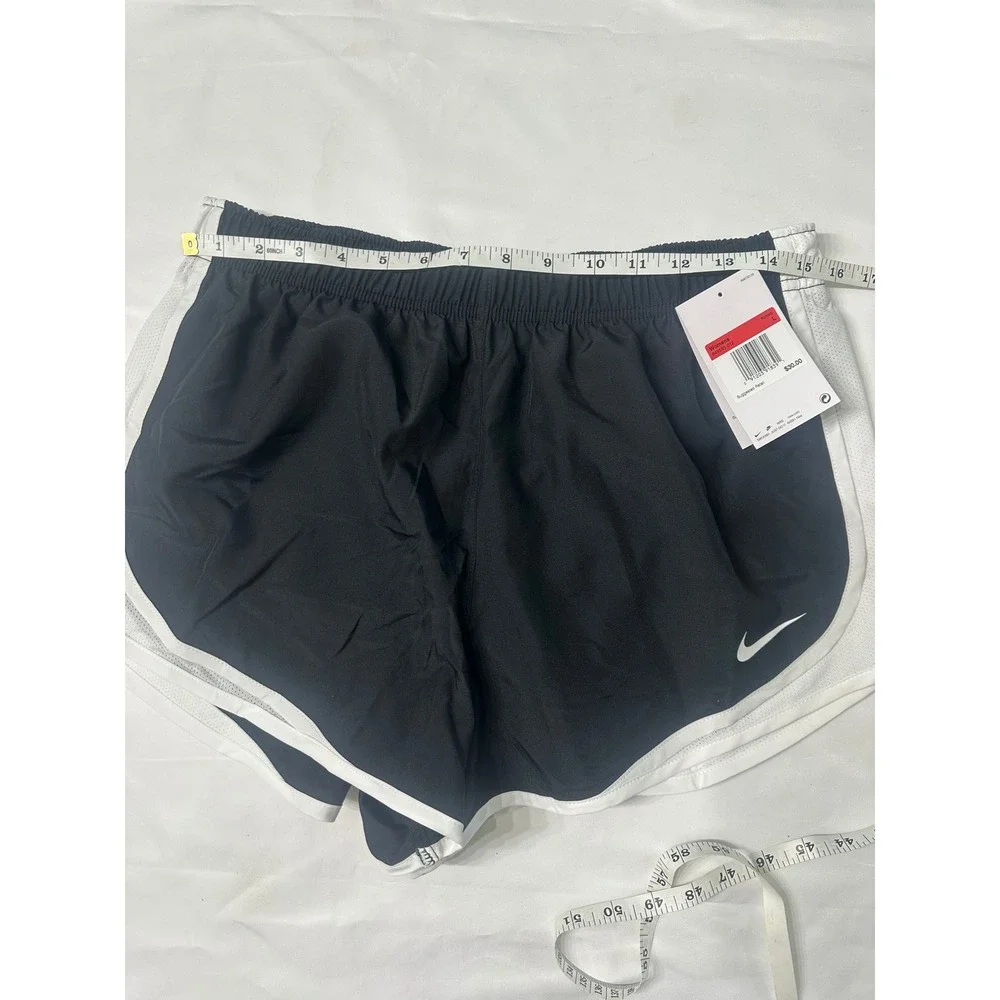 Nike Womens Dri-FIT 10K Running‎ Shorts Black White 849585-012 Size L NWT